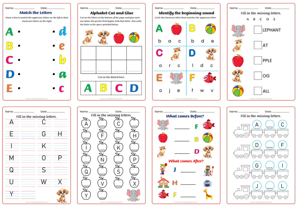 Alphabet Worksheets